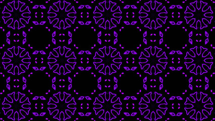 Abstract purple geometric seamless pattern background. Psychedelic Colorful Kaleidoscope background. Disco Abstract Background