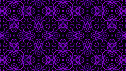 Abstract purple geometric seamless pattern background. Psychedelic Colorful Kaleidoscope background. Disco Abstract Background