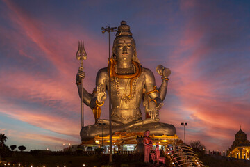 Fototapeta na wymiar murudeshwar - lord Shiva statue 