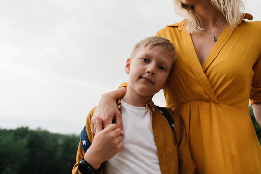 Mother and a son 