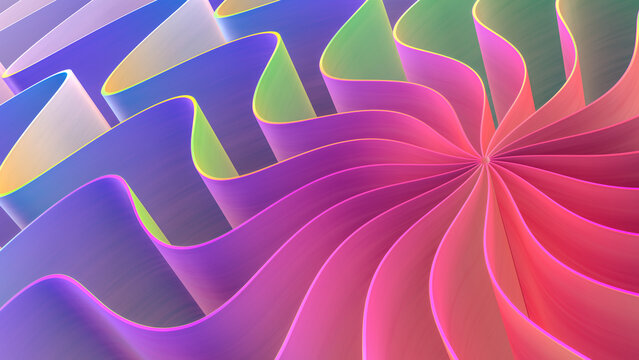 Colors and waves.