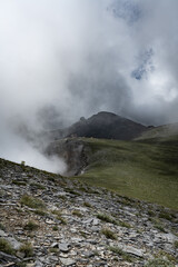 The mountain of gods acording to Greek mythology. Olympus.