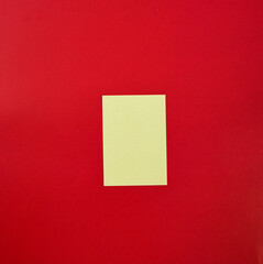 Colorful note papers over a red background. Reminder paper