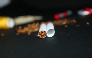 full cigarette empty cigarette