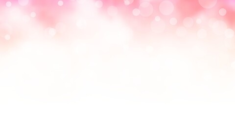 Light Red vector background with circles.