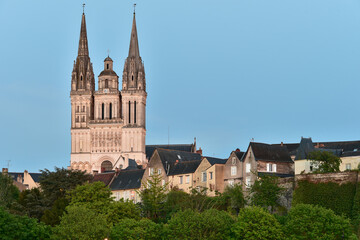 Fototapeta na wymiar Frankreich - Angers - Kathedrale des hl. Mauritius