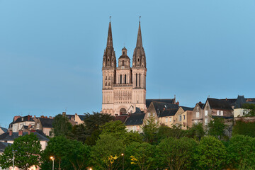 Fototapeta na wymiar Frankreich - Angers - Kathedrale des hl. Mauritius
