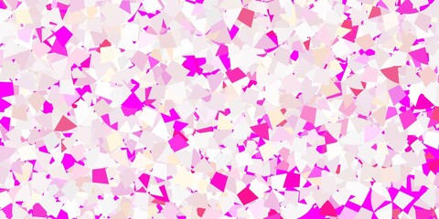 Light blue, green vector template with crystals, triangles.