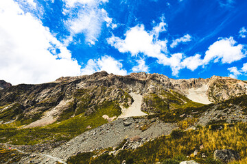 Mountain scenery in New Zealand