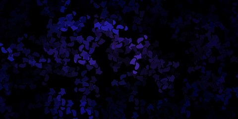 Dark purple vector pattern with abstract shapes.