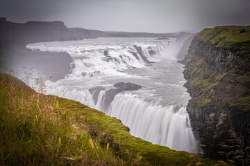 Gullfoss waterfall.