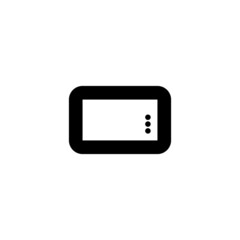 minimal icon line oven flat