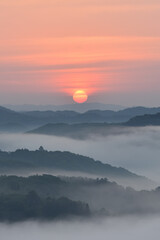 Sea of clouds in early morning