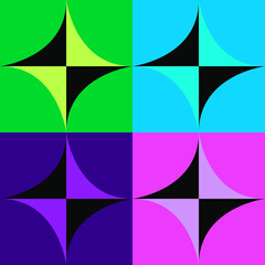 abstract star corporate flat design 