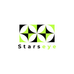 abstract stars eye corporate flat design 