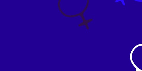 Light Blue, Red vector template with businesswoman signs.