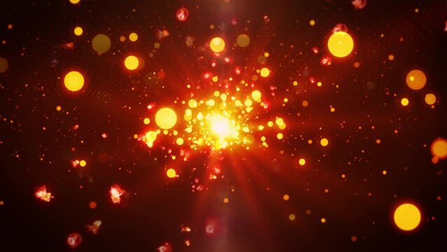 fire spark blast particle effect loop animation
