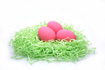 Century eggs or preserved eggs  isolated on white background