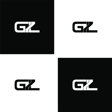 gzl letter original monogram logo design set