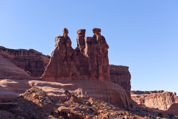 Three Gossips Rock Formation, Arches National Park