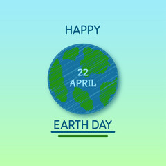 Earth Day Background illustration. Earth Day Concept, Ecology and Nature. can be used as a poster