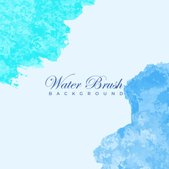 Naklejka na ściany i meble Vector banner abstract water brush isolated on white background. Hand drawn abstract color paint brush strokes set. Watercolor elements.