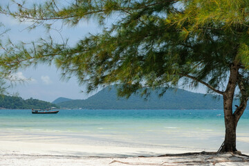 Saracen Bay Beach on Koh Rong Samloem island in Cambodia.