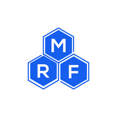 MRF letter logo design on White background. MRF creative initials letter logo concept. MRF letter design. 