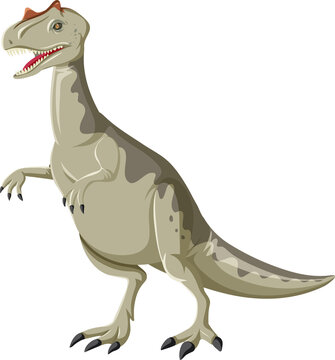 A dinosaur carnotaurus on white background