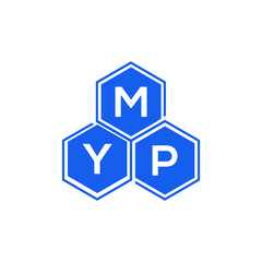 Obraz premium MYP letter logo design on White background. MYP creative initials letter logo concept. MYP letter design. 