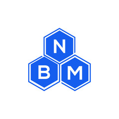 Obraz premium NBM letter logo design on White background. NBM creative initials letter logo concept. NBM letter design. 