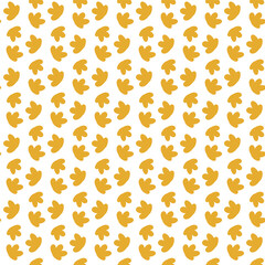 Pattern with yellow leaves