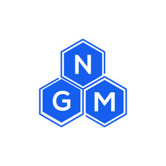 Fototapeta na wymiar NGM letter logo design on White background. NGM creative initials letter logo concept. NGM letter design. 