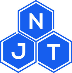 NJT letter logo design on White background. NJT creative initials letter logo concept. NJT letter design. 