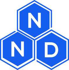NND letter logo design on White background. NND creative initials letter logo concept. NND letter design .
