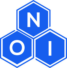 NOI letter logo design on White background. NOI creative initials letter logo concept. NOI letter design. 