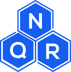 NQR letter logo design on White background. NQR creative initials letter logo concept. NQR letter design. 