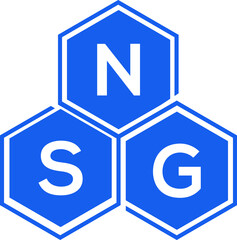 NSG letter logo design on White background. NSG creative initials letter logo concept. NSG letter design. 
