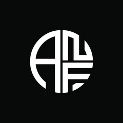 ANF logo ANF icon ANF vector ANF monogram ANF letter ANF minimalist ANF triangle ANF flat Unique modern flat abstract logo design. 