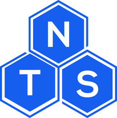 NTS letter logo design on White background. NTS creative initials letter logo concept. NTS letter design. 