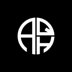 AQH logo AQH icon AQH vector AQH monogram AQH letter AQH minimalist AQH triangle AQH flat Unique modern flat abstract logo design. 