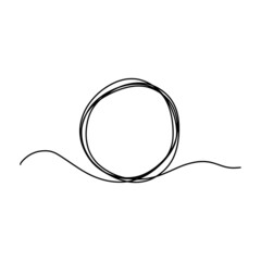 Obraz premium Vector doodle set ellipses, tangles, lines, circles. Place your text here. text popup, bubble. Blank speech bubbles frames with copy space. Hand drawn empty clouds with place for text.