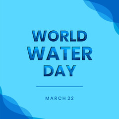 world water day vector background illustration