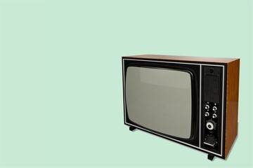 The old TV, Retro technology concept.