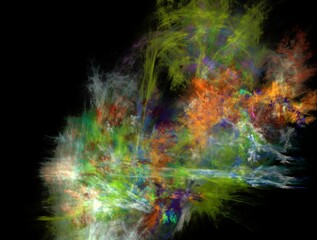 Imaginatory fractal abstract background Image