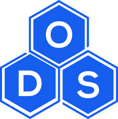 ODS letter logo design on White background. ODS creative initials letter logo concept. ODS letter design. 