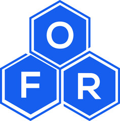 OFR letter logo design on White background. OFR creative initials letter logo concept. OFR letter design. 
