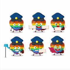 A picture of cheerful pop it love postman cartoon design concept