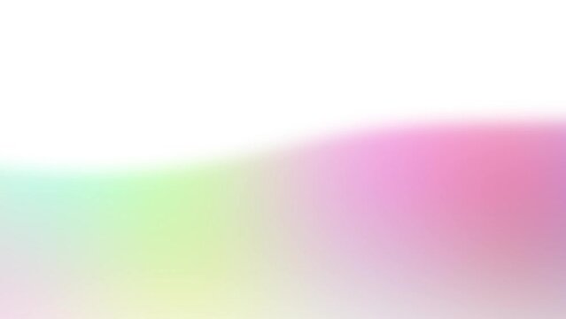 カラフルな柔らかい波のアニメーション素材　カラフル・虹　白背景・黒背景
