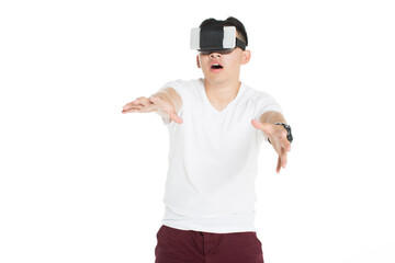 boy watching 3D movie